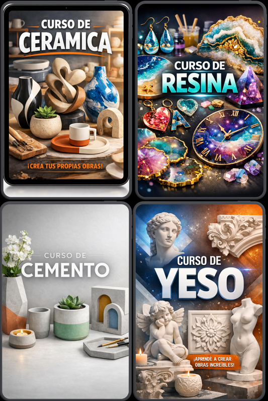 CURSO COMPLETO- YESO-RESINA-CEMENTO Y CERAMICA